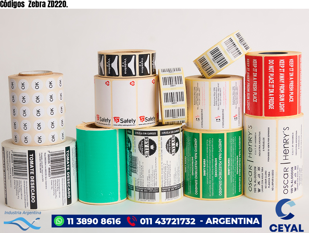 Códigos Zebra ZD220.