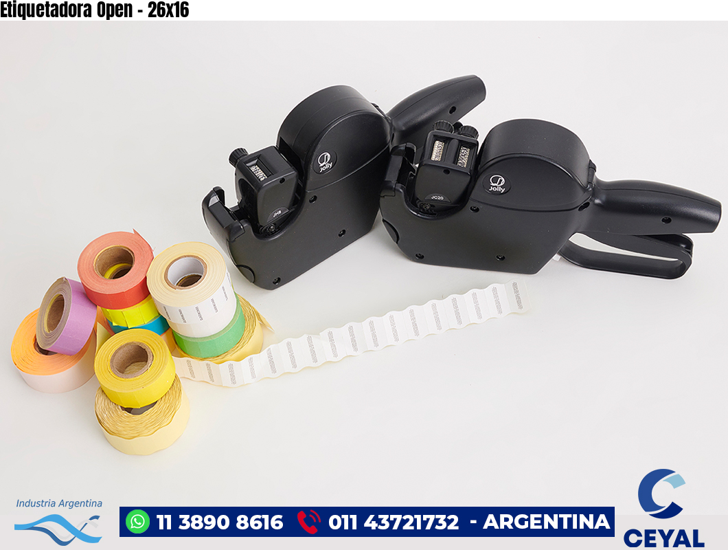 Etiquetadora Open – 26×16
