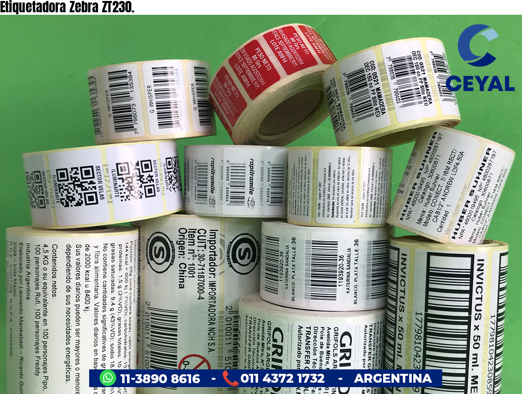 Etiquetadora Zebra ZT230.