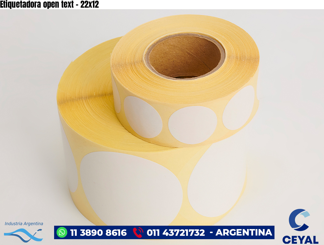 Etiquetadora open text - 22x12