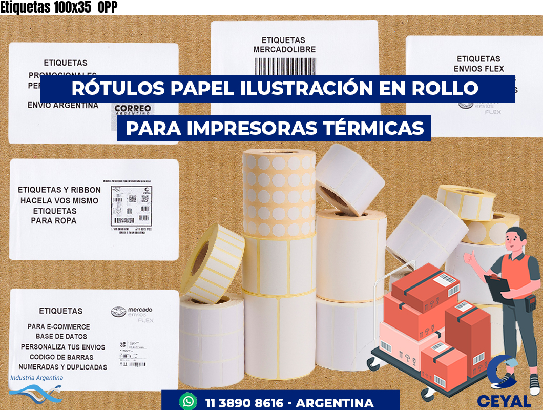 Etiquetas 100x35 OPP