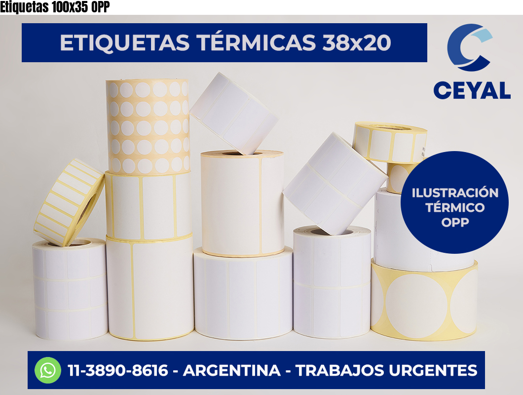 Etiquetas 100×35 OPP