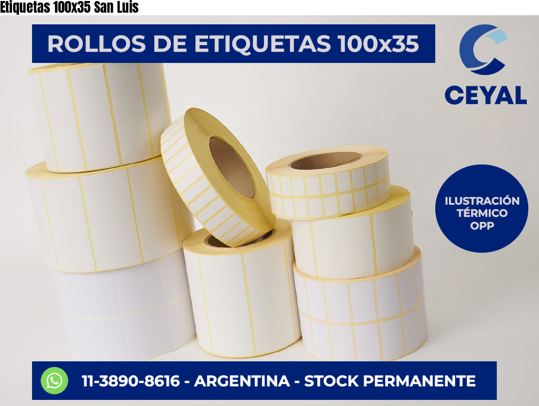 Etiquetas 100×35 San Luis