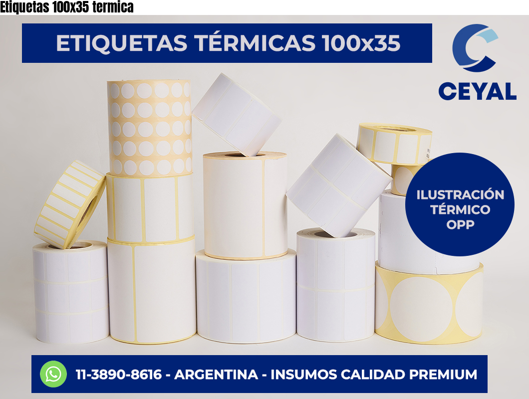 Etiquetas 100x35 termica