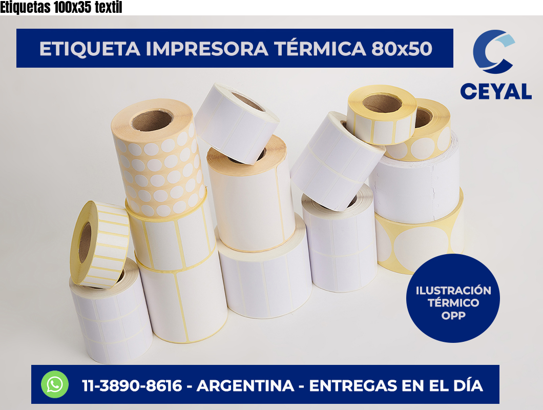 Etiquetas 100×35 textil