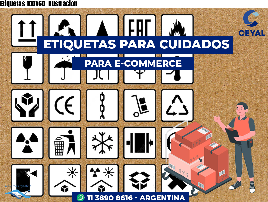 Etiquetas 100x60 Ilustracion