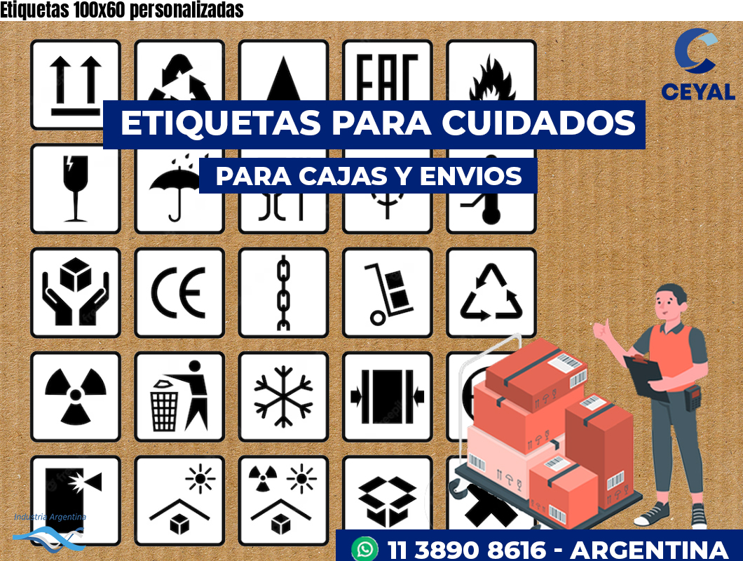 Etiquetas 100x60 personalizadas