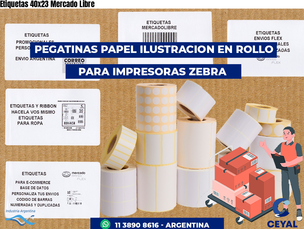 Etiquetas 40x23 Mercado Libre
