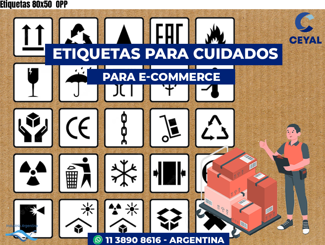 Etiquetas 80x50 OPP