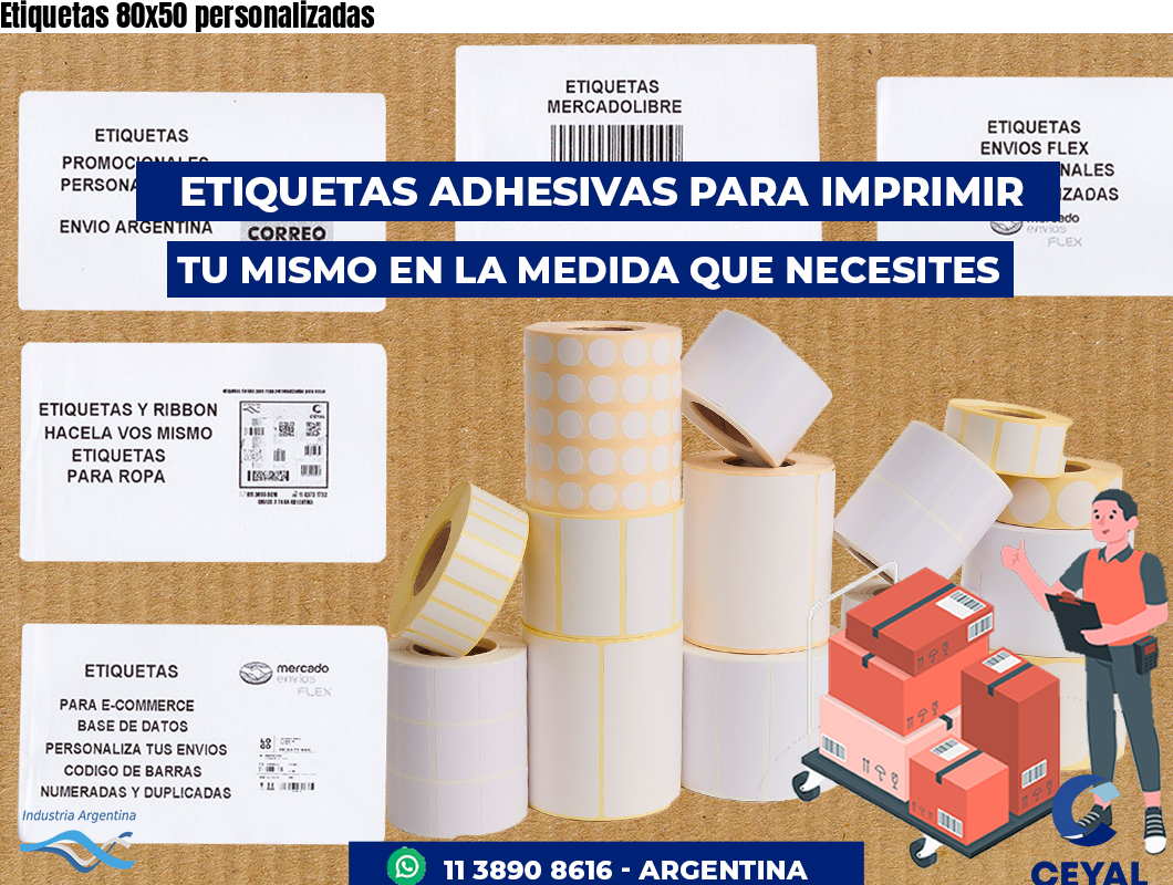 Etiquetas 80x50 personalizadas