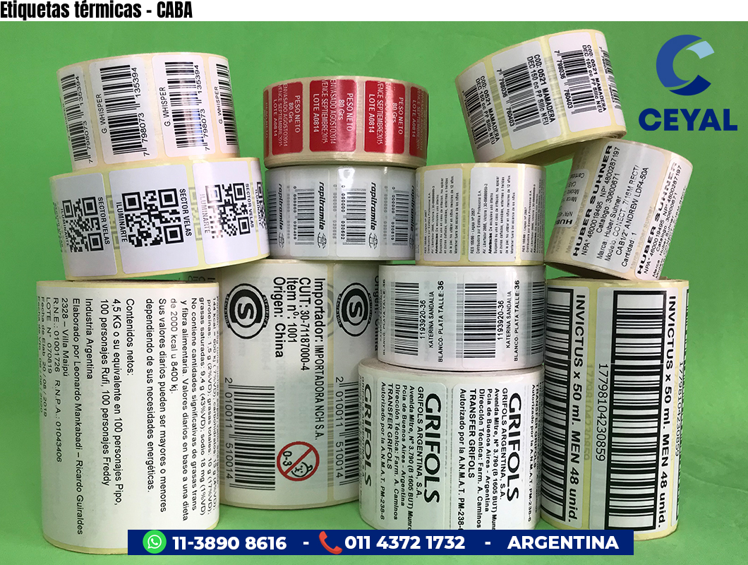 Etiquetas térmicas - CABA