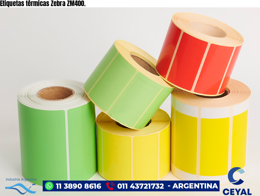 Etiquetas térmicas Zebra ZM400.