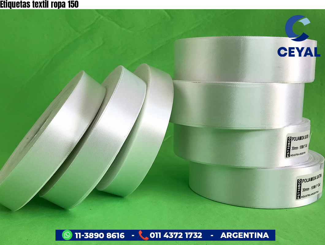 Etiquetas textil ropa 150