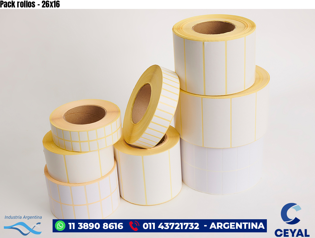 Pack rollos - 26x16