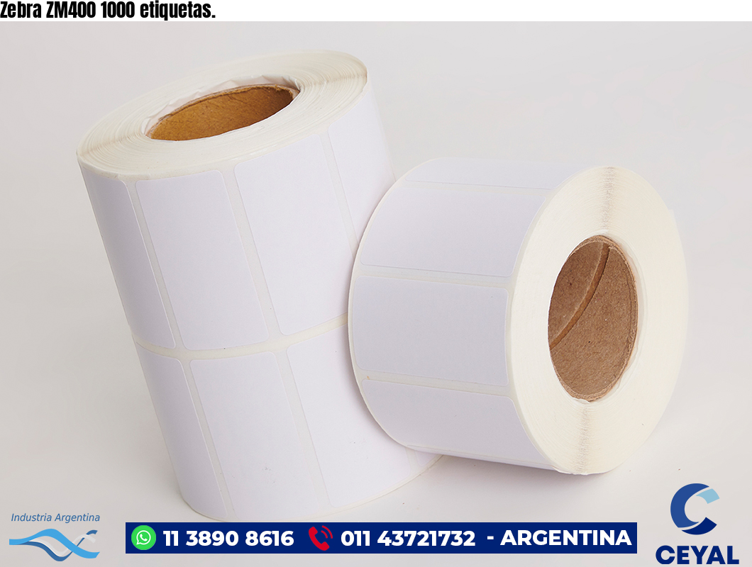 Zebra ZM400 1000 etiquetas.