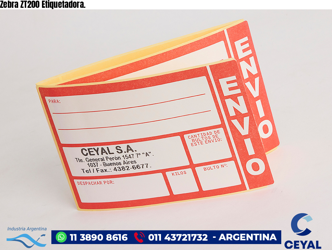 Zebra ZT200 Etiquetadora.