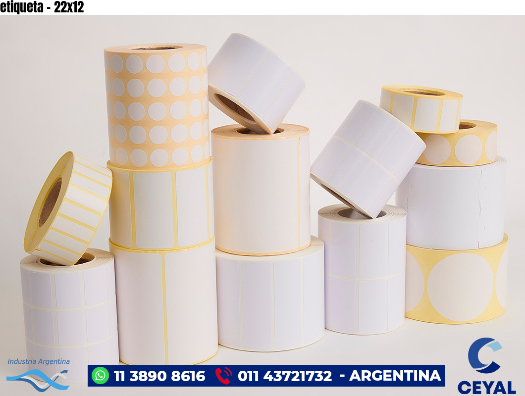 etiqueta - 22x12