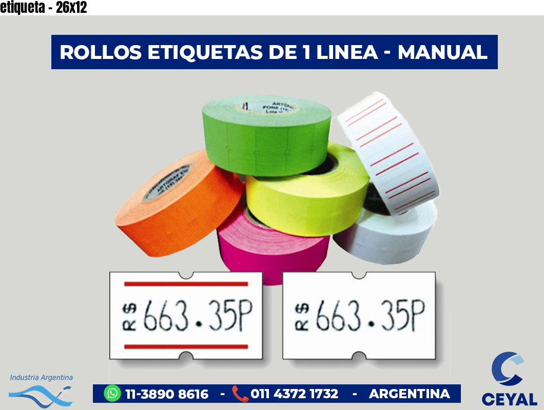 etiqueta - 26x12