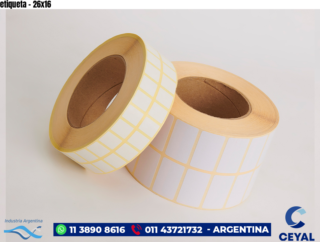etiqueta - 26x16