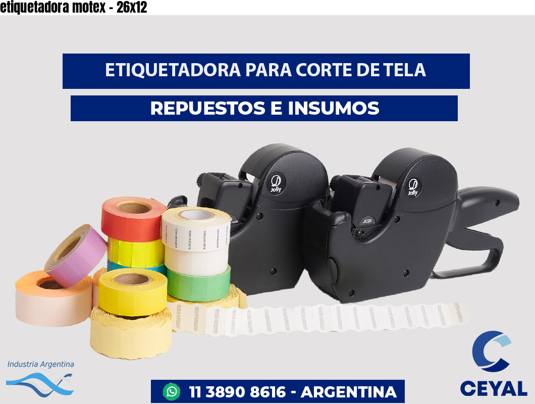 etiquetadora motex - 26x12