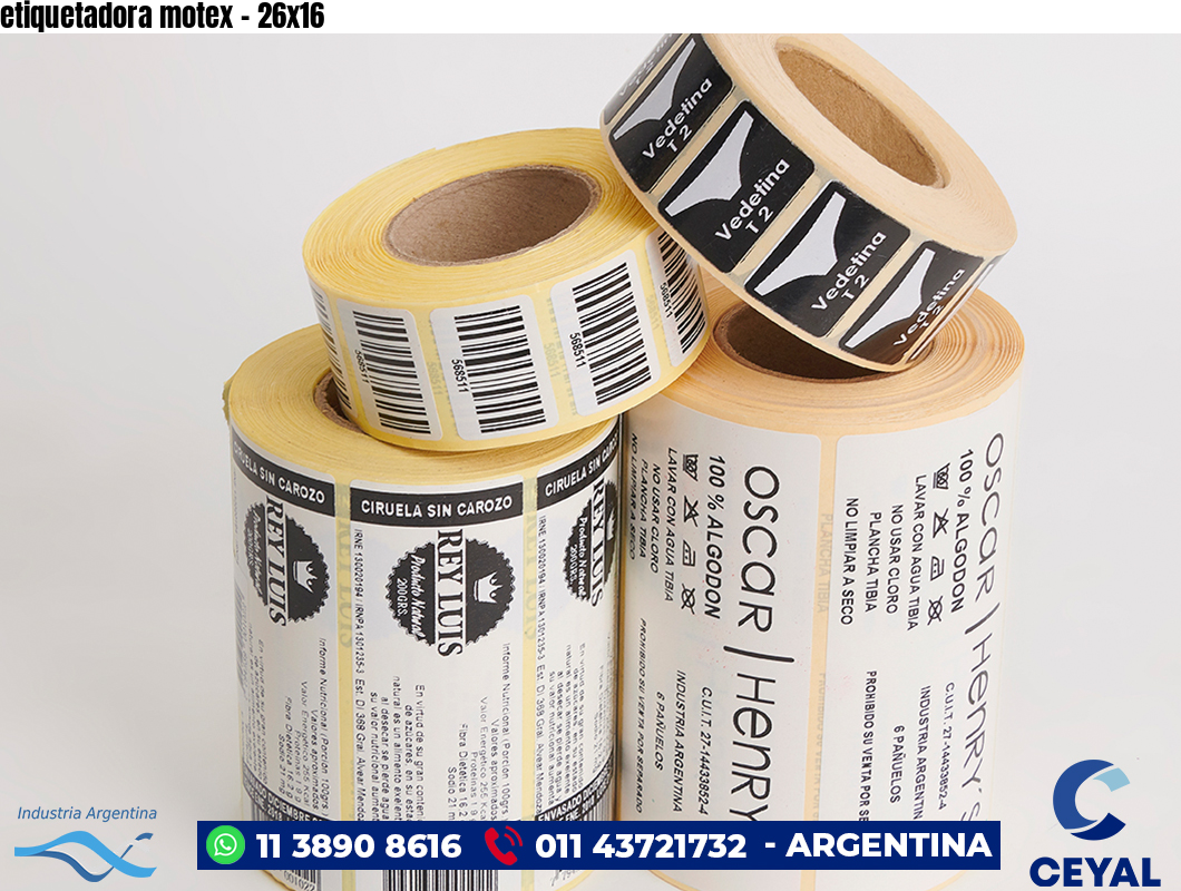 etiquetadora motex - 26x16