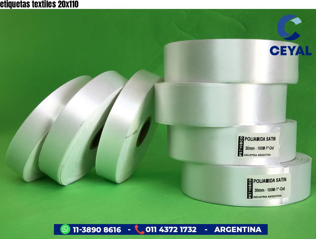 etiquetas textiles 20x110