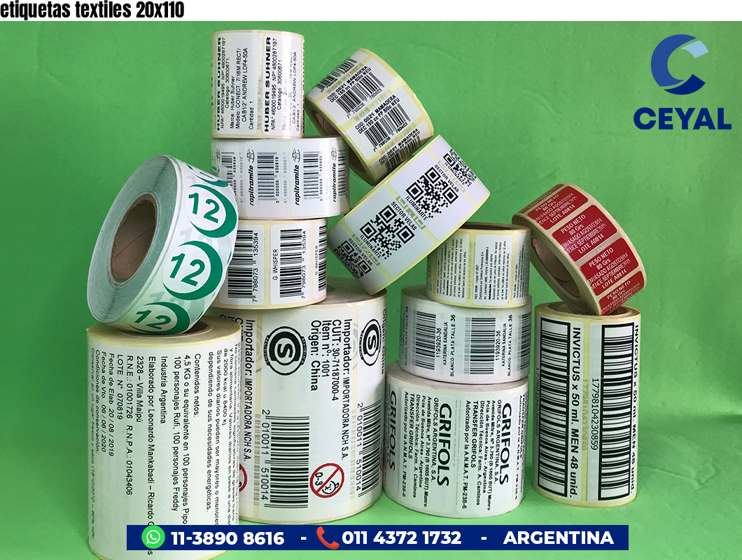 etiquetas textiles 20x110