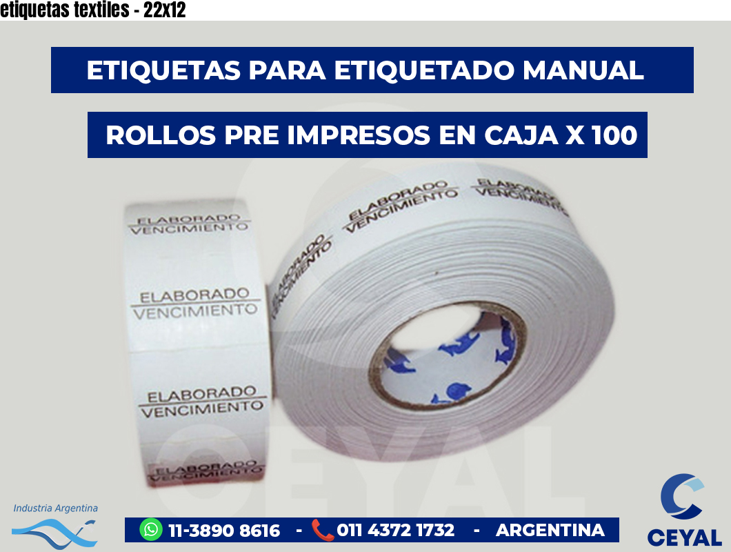 etiquetas textiles - 22x12