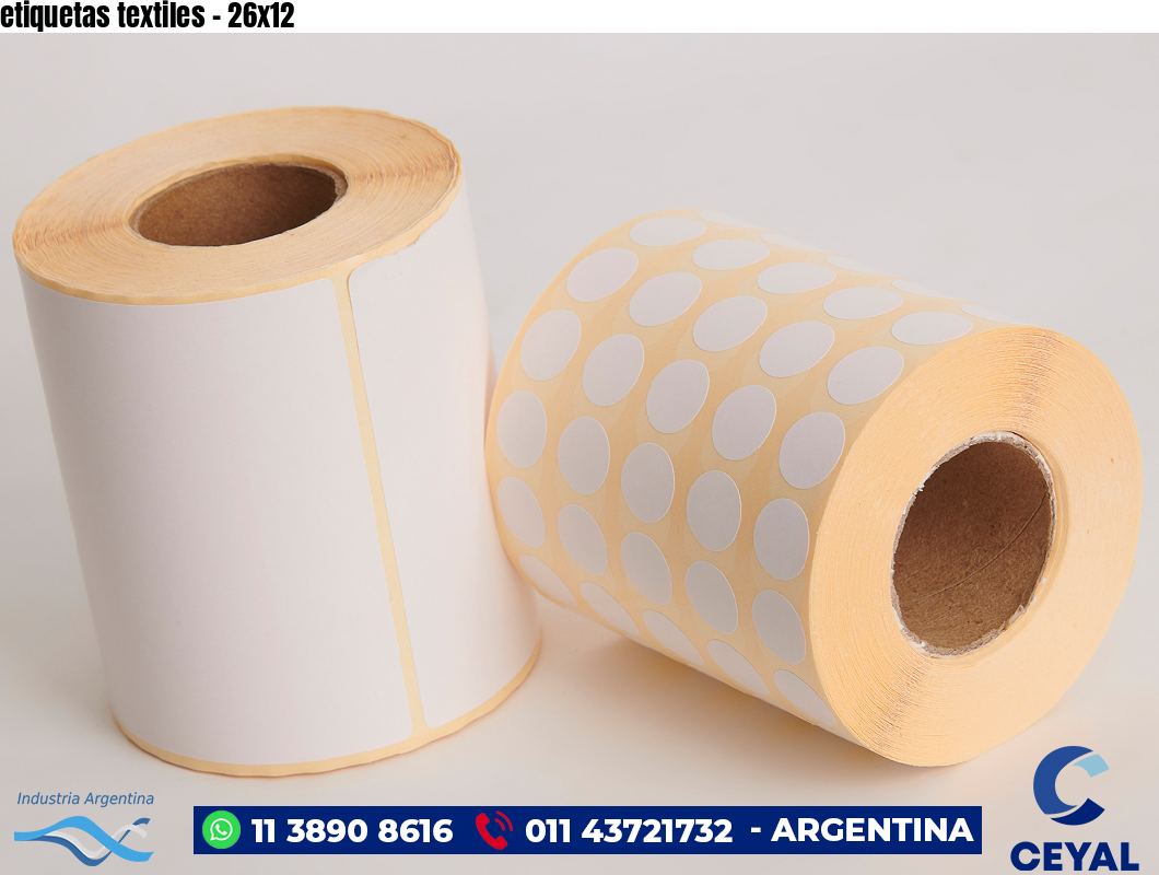etiquetas textiles - 26x12