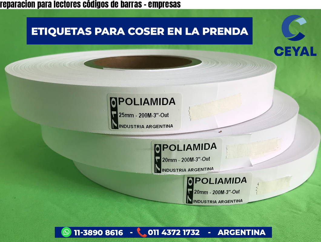 reparacion para lectores códigos de barras - empresas