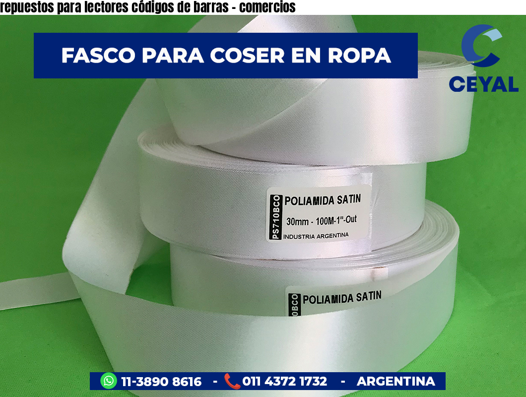 repuestos para lectores códigos de barras - comercios