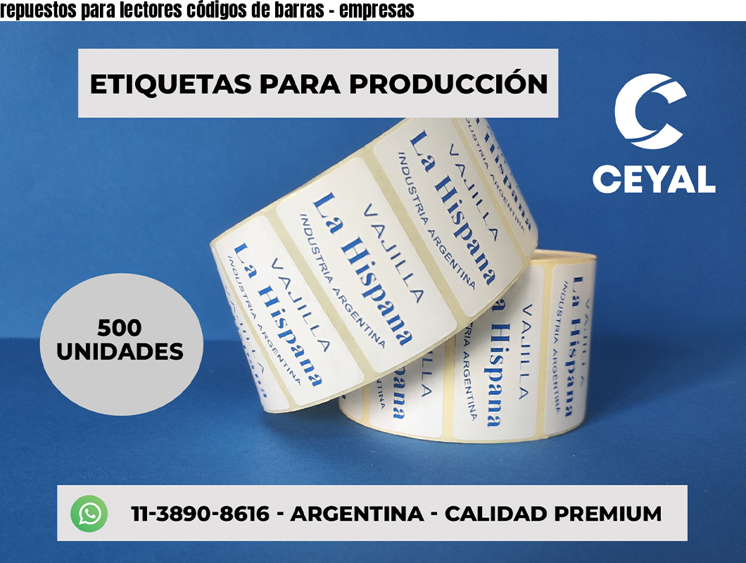 repuestos para lectores códigos de barras - empresas