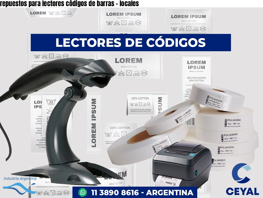 repuestos para lectores códigos de barras - locales
