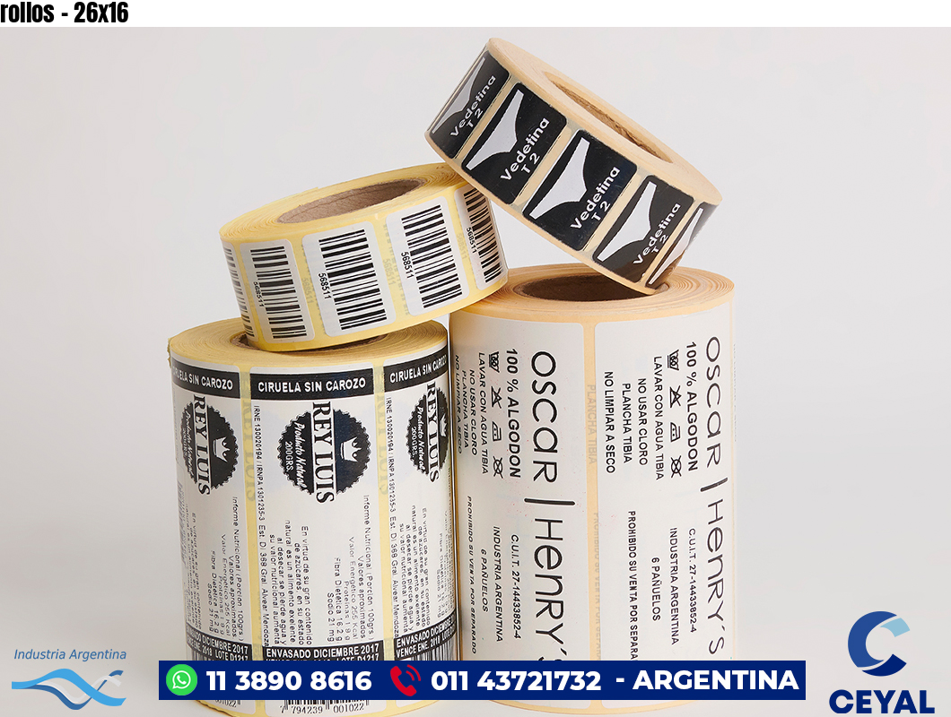 rollos - 26x16