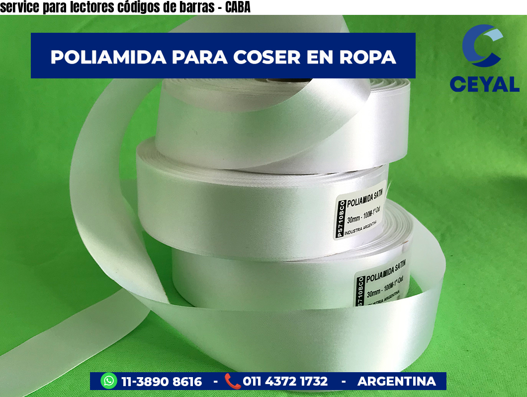 service para lectores códigos de barras - CABA