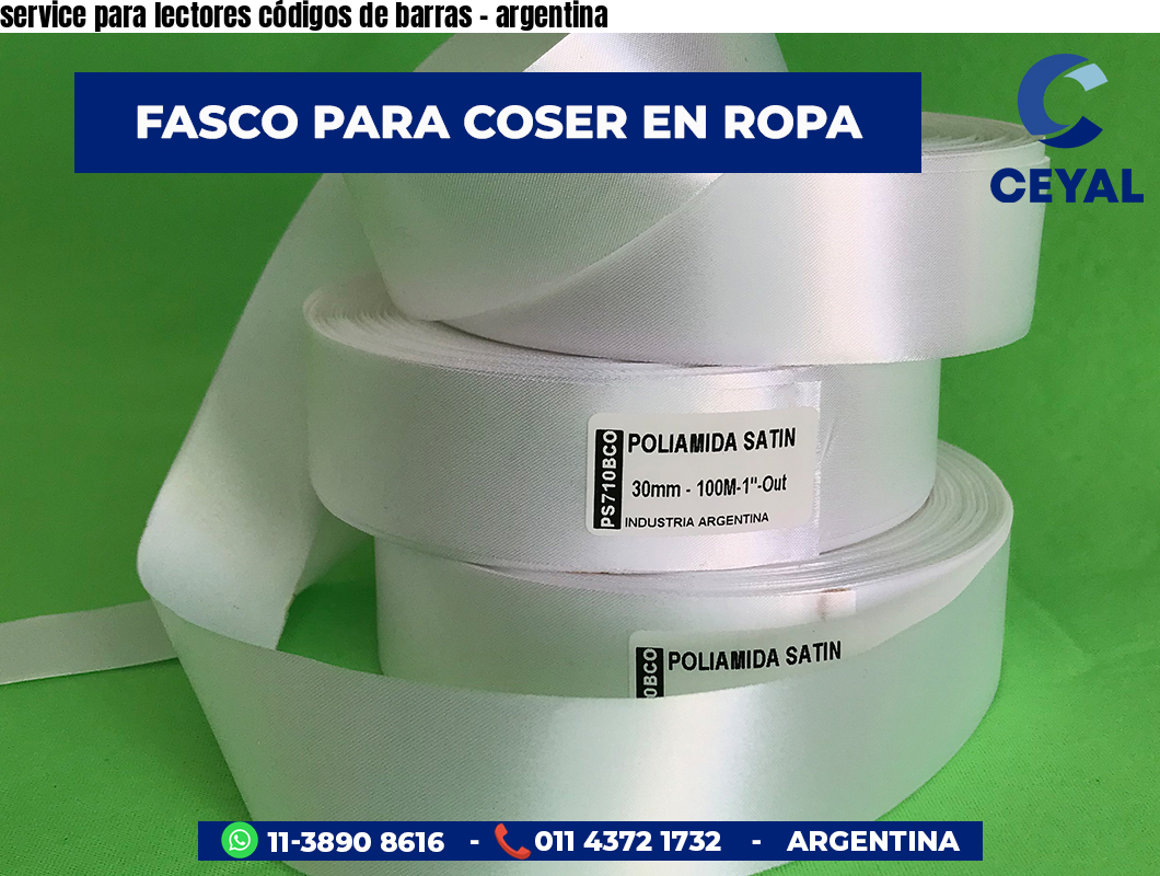 service para lectores códigos de barras - argentina