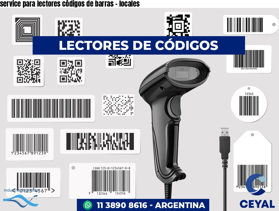 service para lectores códigos de barras - locales