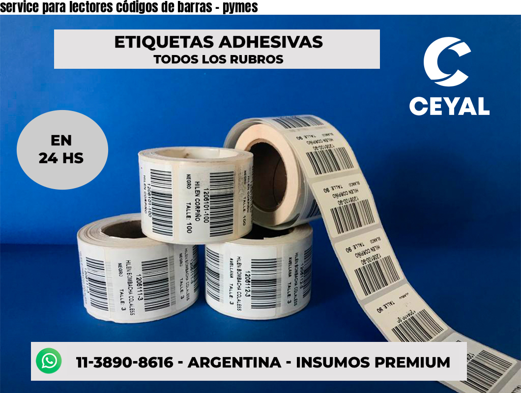 service para lectores códigos de barras - pymes