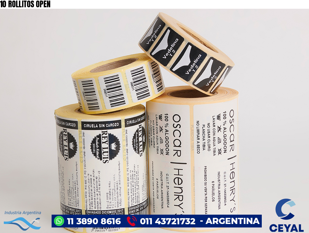 10 ROLLITOS OPEN