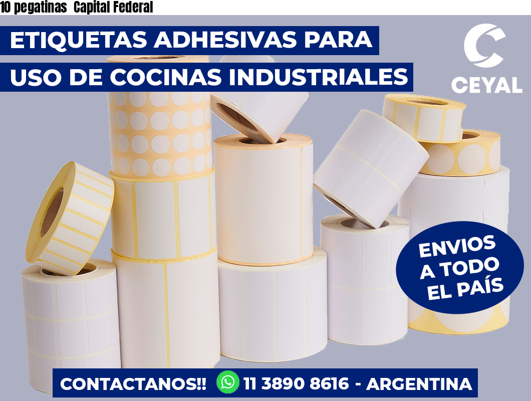 10 pegatinas  Capital Federal