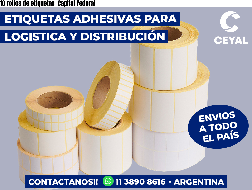 10 rollos de etiquetas  Capital Federal