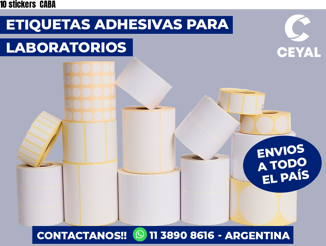 10 stickers  CABA