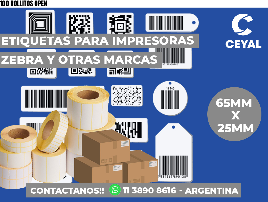 100 ROLLITOS OPEN