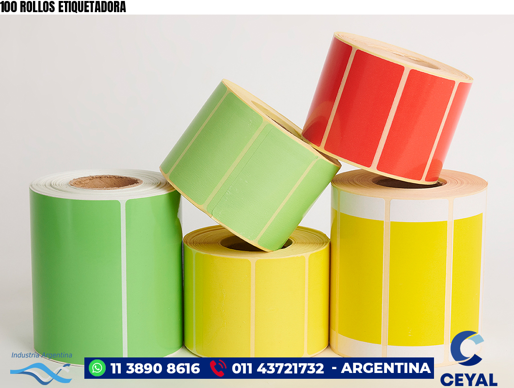 100 ROLLOS ETIQUETADORA