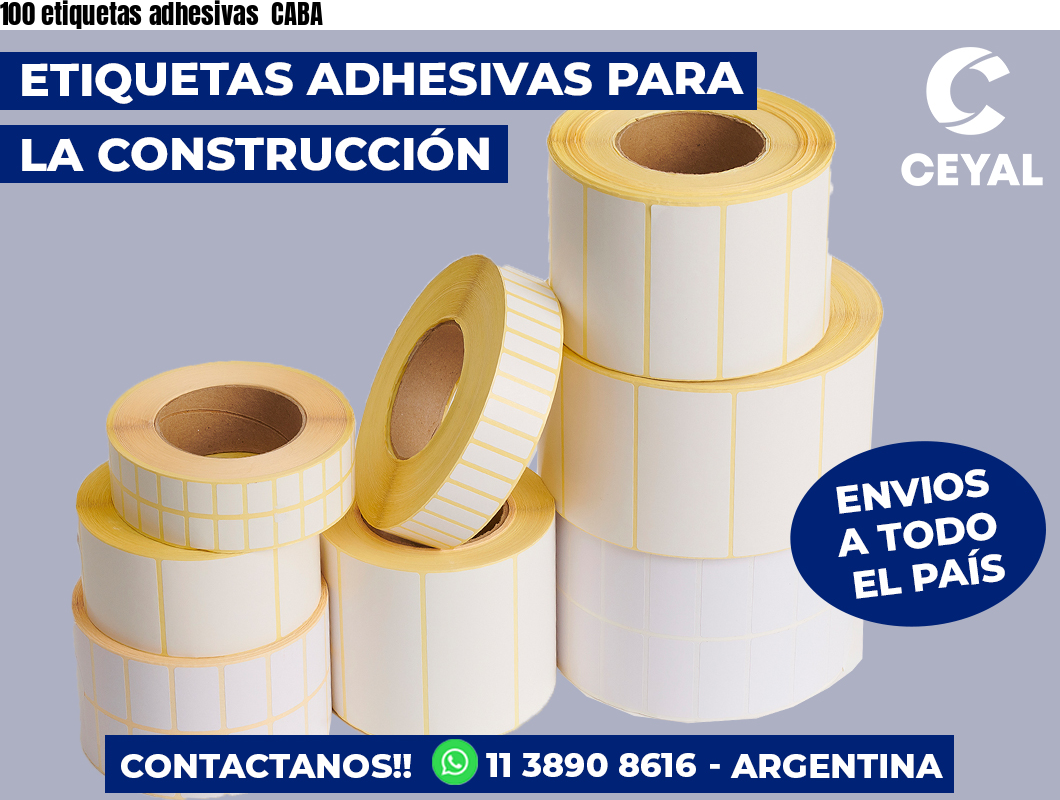 100 etiquetas adhesivas CABA
