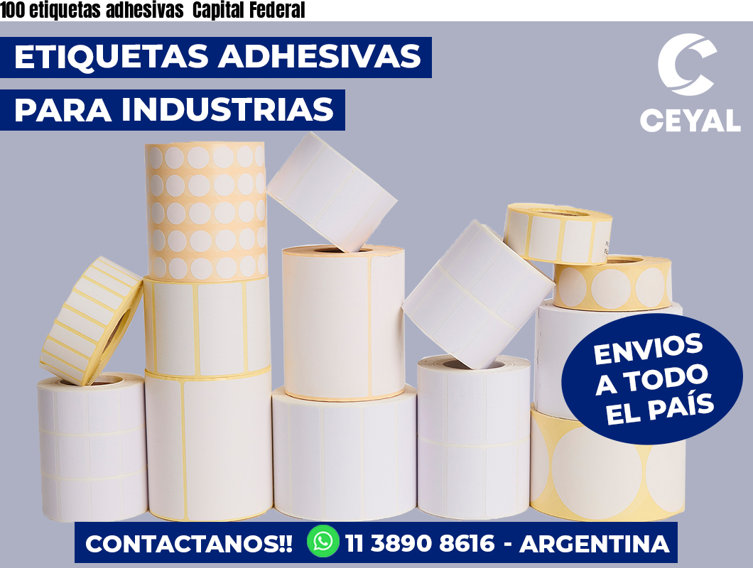 100 etiquetas adhesivas  Capital Federal