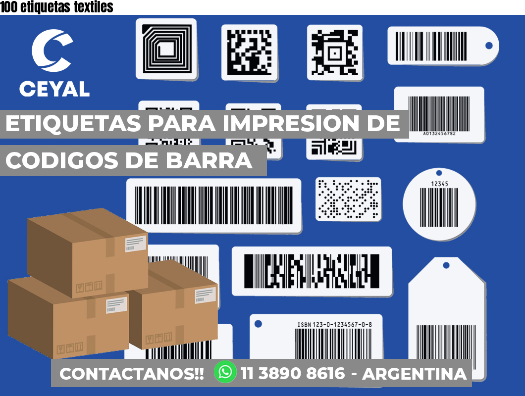 100 etiquetas textiles