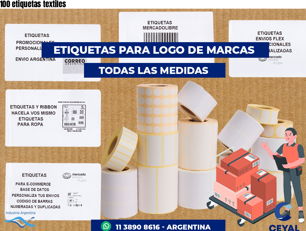 100 etiquetas textiles