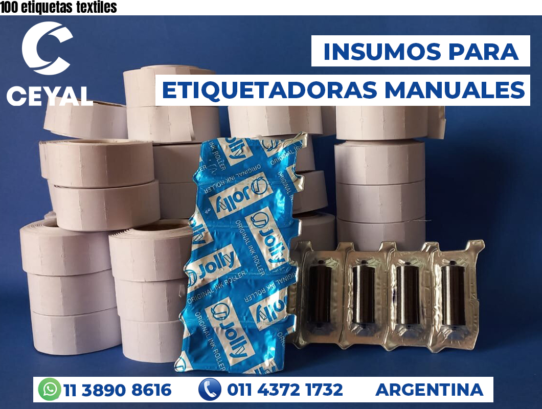 100 etiquetas textiles