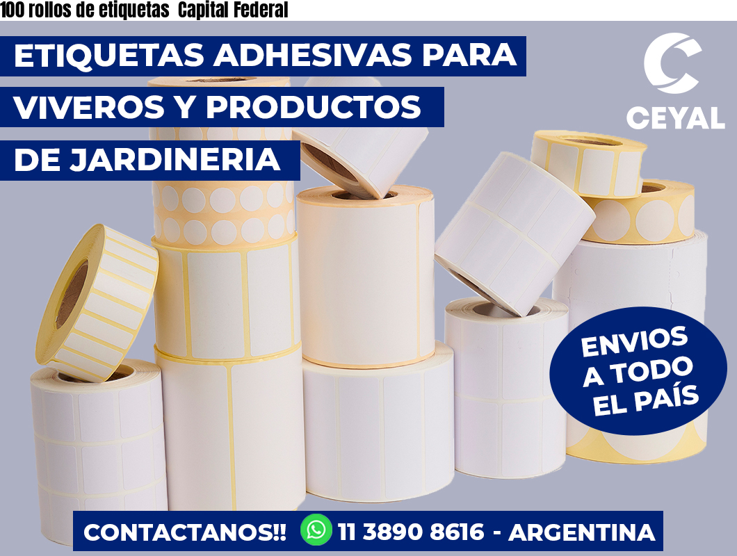 100 rollos de etiquetas  Capital Federal